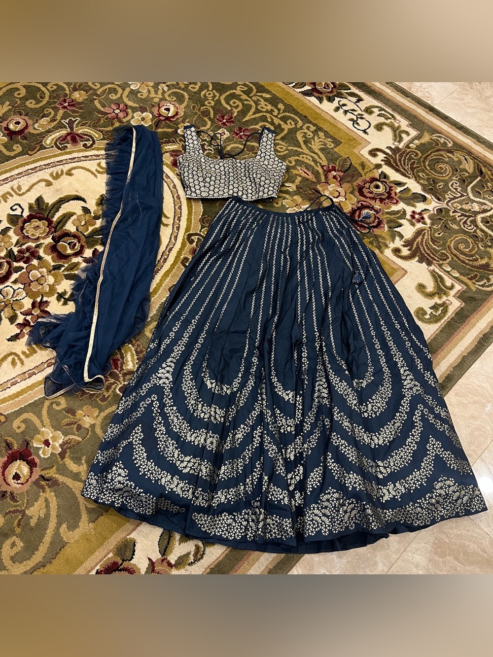 Navy Blue Lehenga Indian Wedding Wear